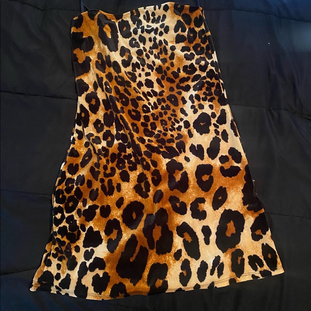 Cheetah fitted mini dress!